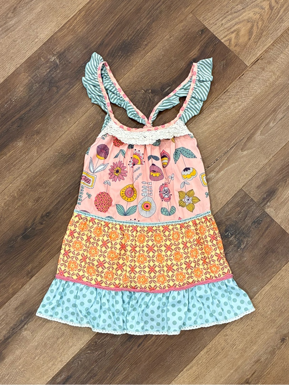 Matilda Jane Skeeball Tunic Happy and Free Top Shirt Summer Outfit 10 Girl